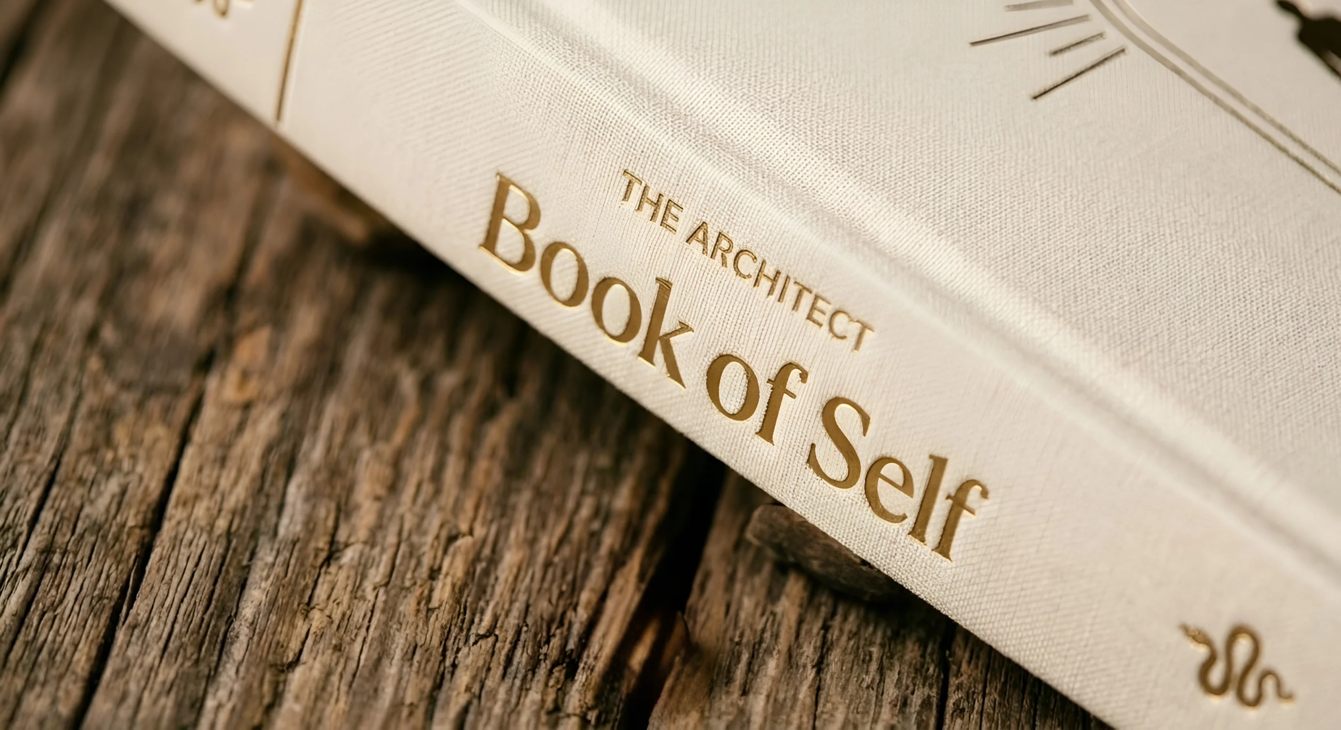 Gold foil spine close-up